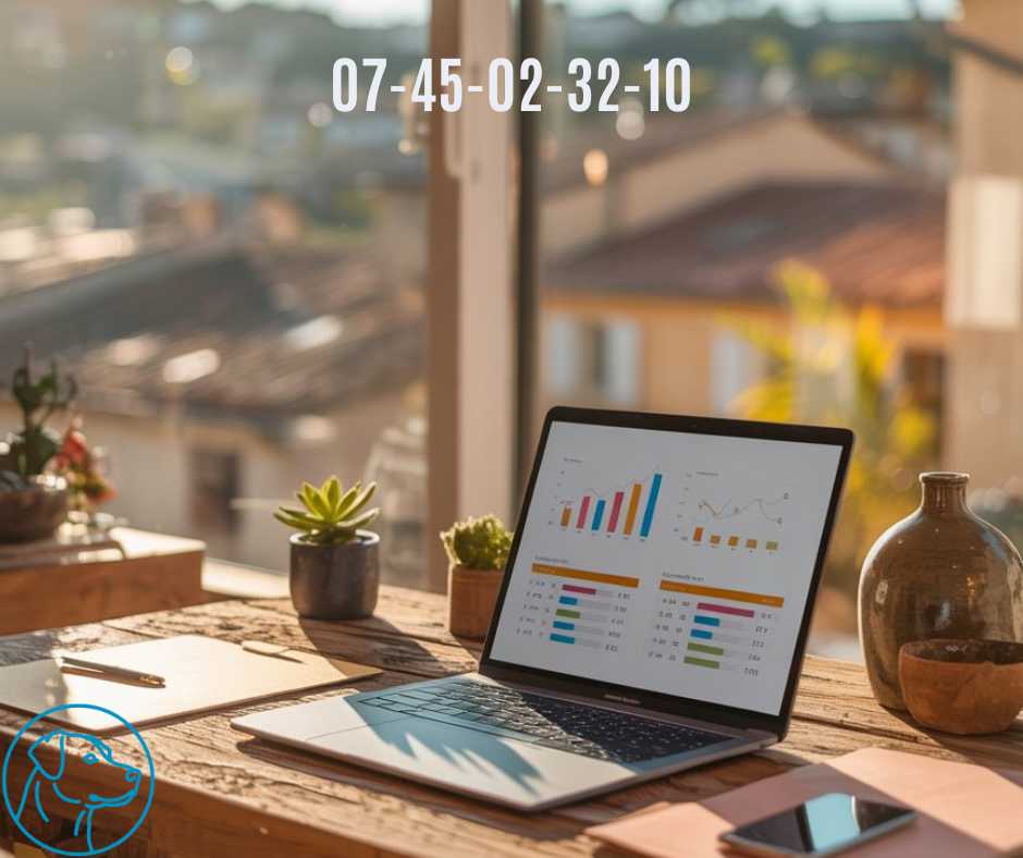 Espace de travail professionnel montrant un ordinateur portable affichant un tableau comparatif des tarifs de création de site web à Bouc-Bel-Air en 2026, avec calculatrice et notes budgétaires